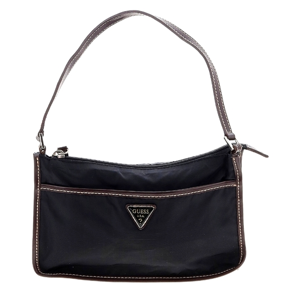 Guess Handbags - Vintage Guess Nylon Baguette Shoulder Purse.